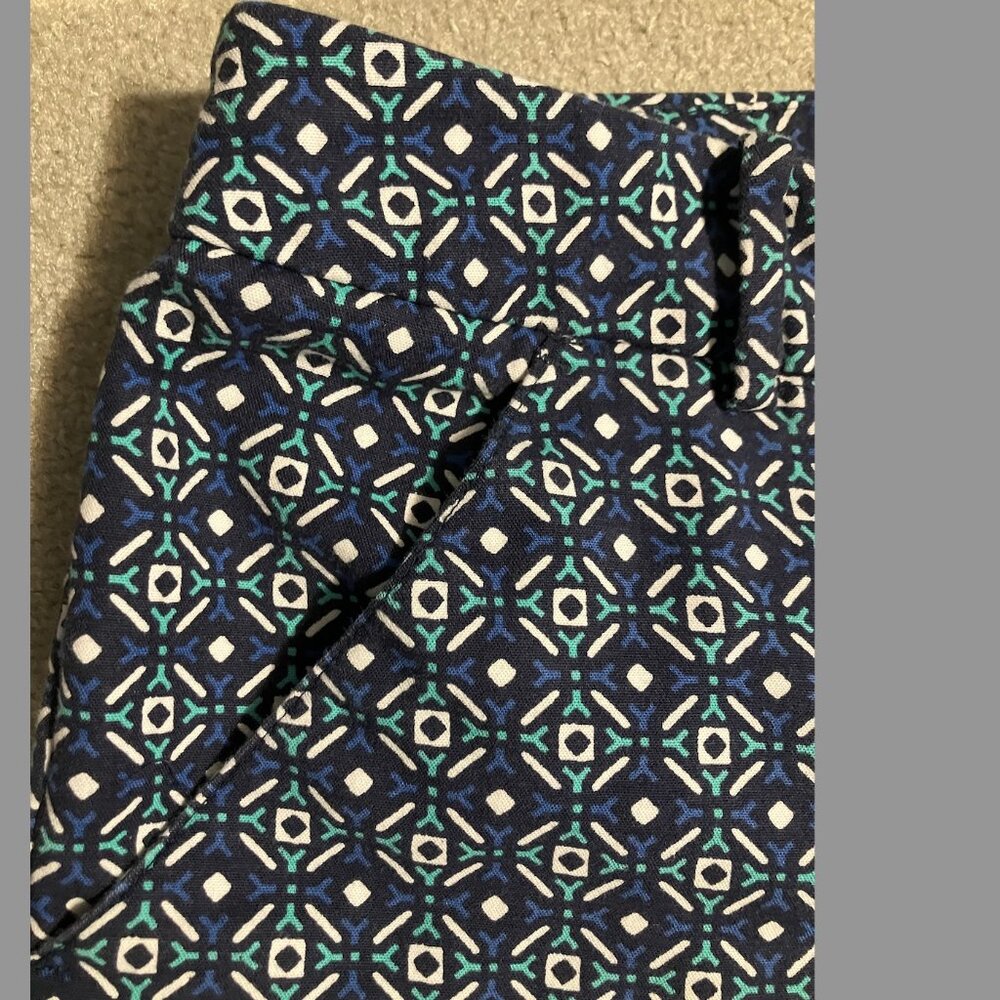 Merona Geometric Print Cropped Pants Women's Size 14‎
